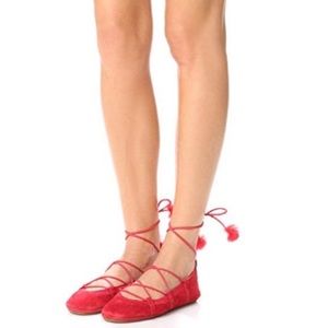 Yosi Samra Celeste tie up ballet flats